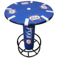 Conception de table de poker de stand à vin